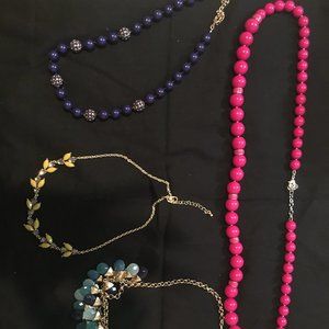 Talbot's and Ann Taylor Costume Necklace